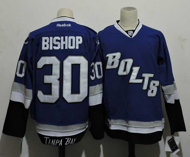 Tampa Bay Lightning #30 Bishop Blue Third Stitched Jersey